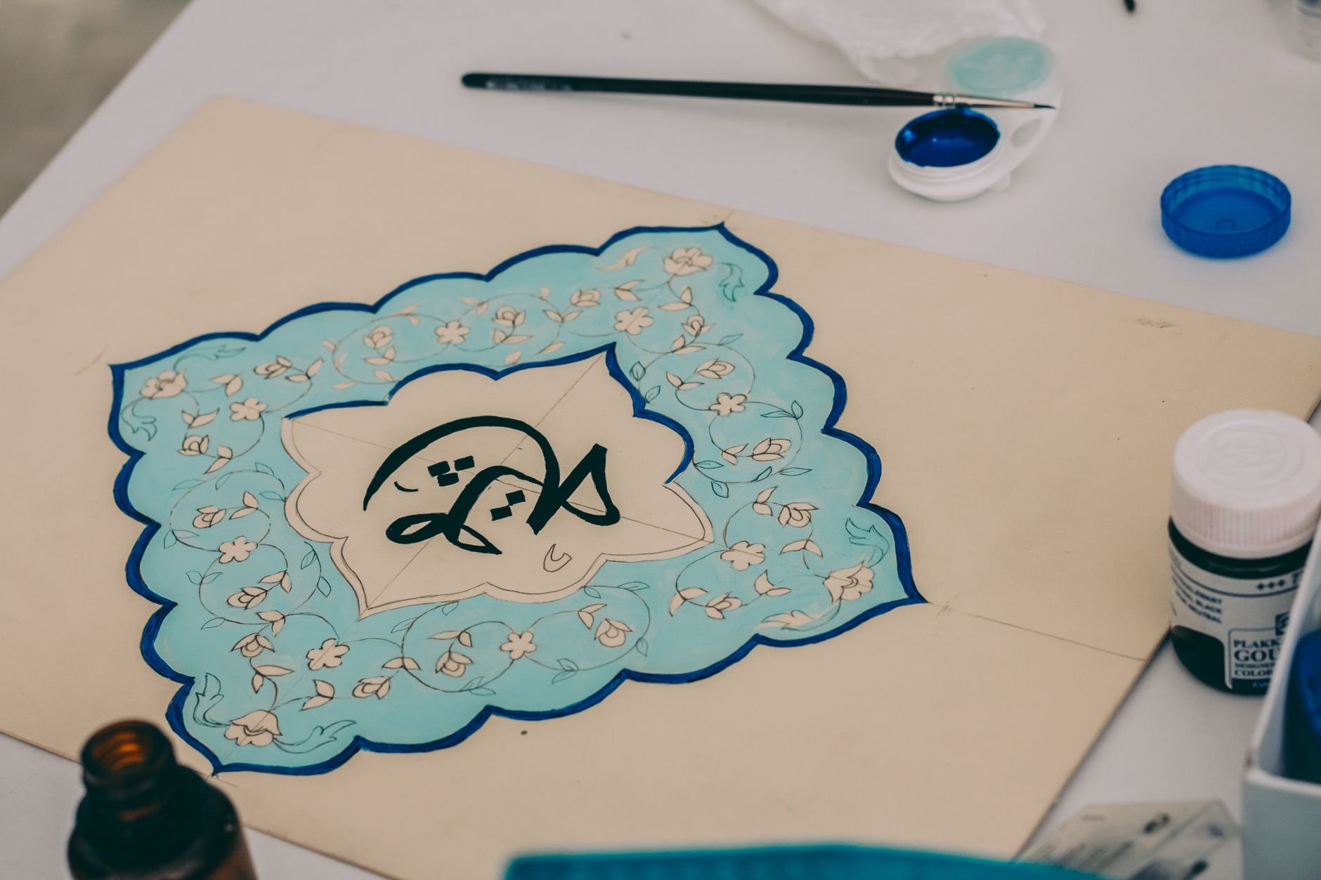 Arabic Calligraphy Workshop at Zawiya 97 in Al-Balad